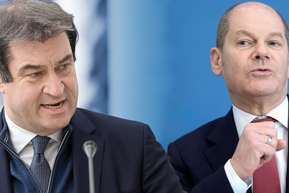 Markus Söder und Olaf Scholz: Zwei Alphatiere geraten aneinander.