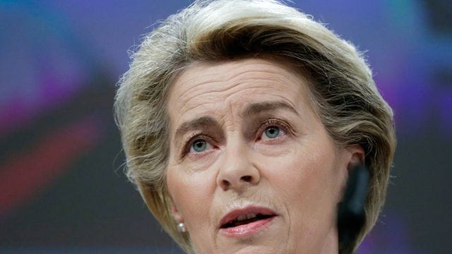 "Wir haben uns ehrgeizige Ziele gesetzt", sagt Kommissionspräsidentin Ursula von der Leyen.