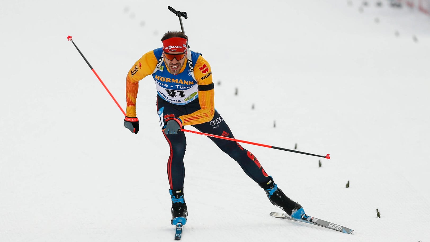 Arnd Peiffer: Nach dem Sieg mit der Staffel schaffte es der DSV-Athlet auch im Sprint in Nove Mesto aufs Podium.