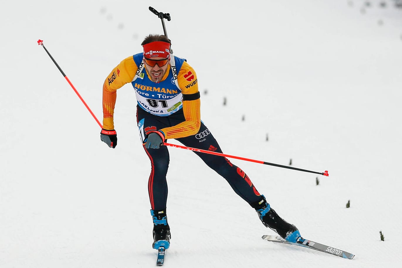 Arnd Peiffer: Nach dem Sieg mit der Staffel schaffte es der DSV-Athlet auch im Sprint in Nove Mesto aufs Podium.