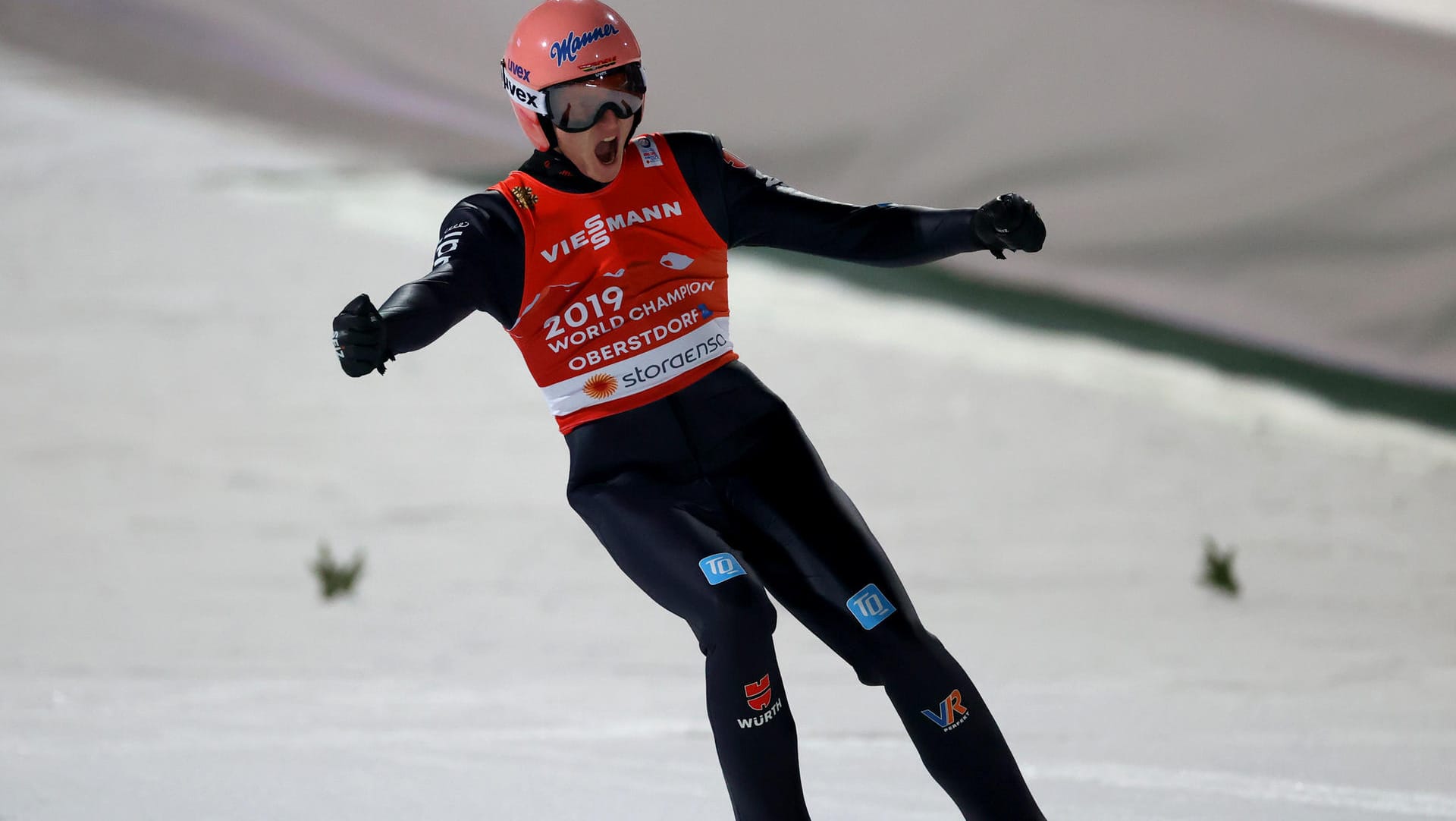 Karl Geiger: Der Deutsche ist bisher der Star der WM in Oberstdorf.