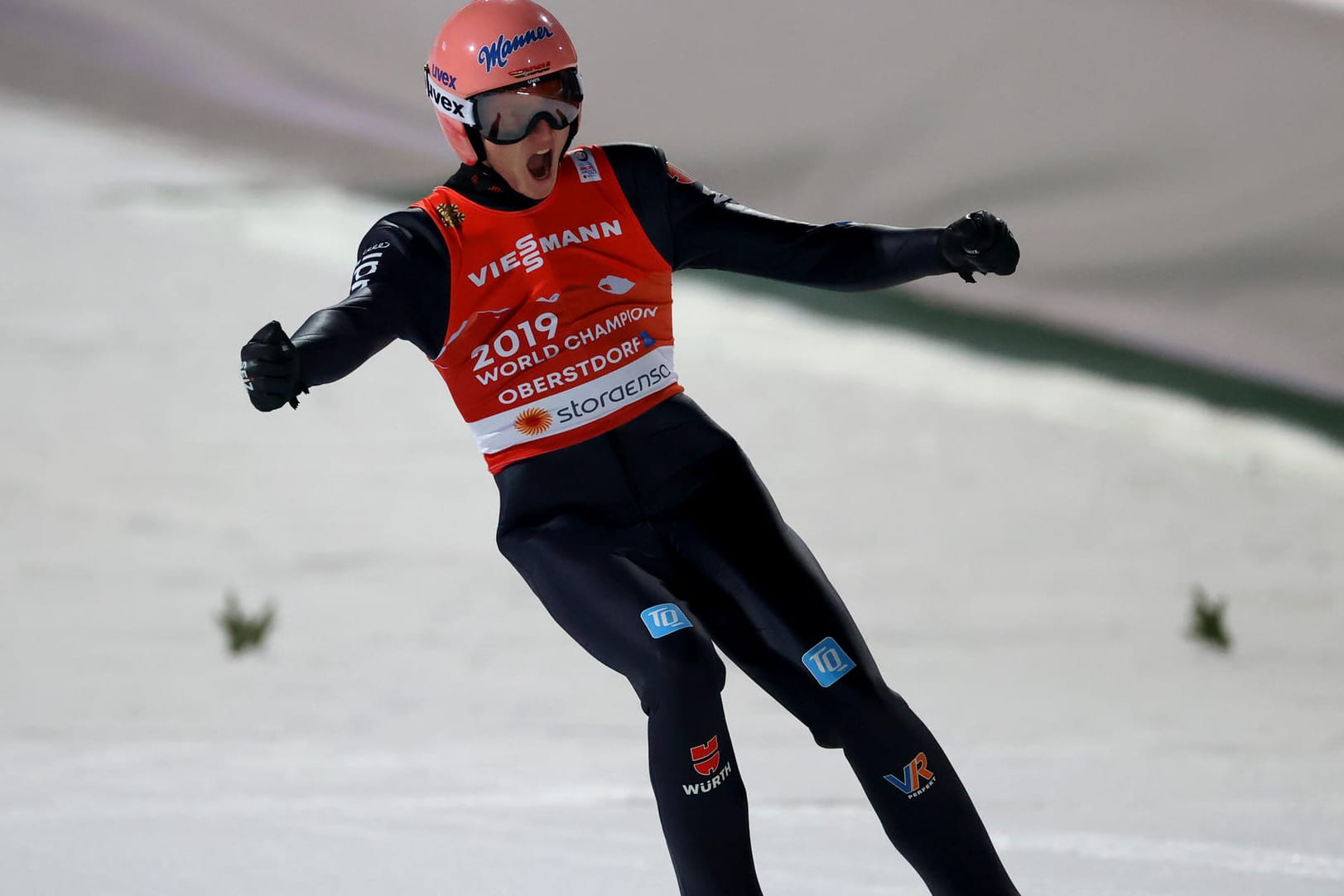 Karl Geiger: Der Deutsche ist bisher der Star der WM in Oberstdorf.