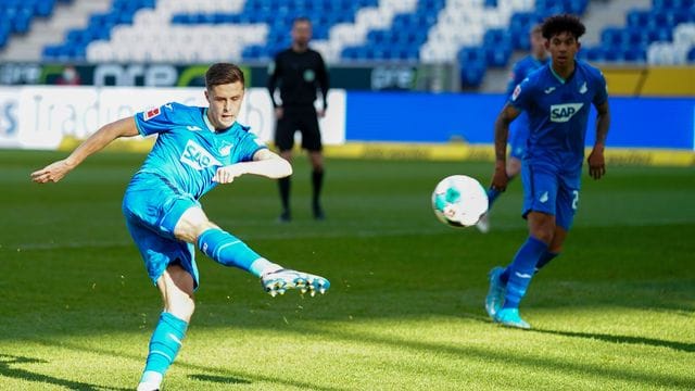 Christoph Baumgartner traf für Hoffenheim gegen Wolfsburg.