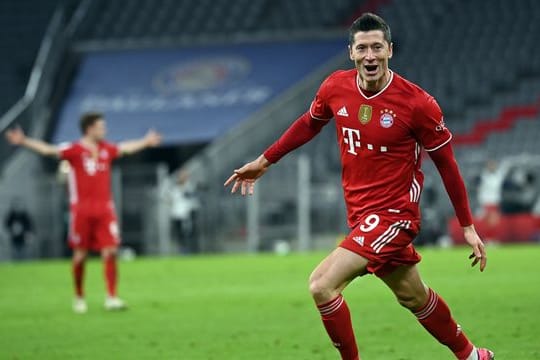 Erzielte drei Treffer gegen den BVB: Bayern-Star Robert Lewandowski.