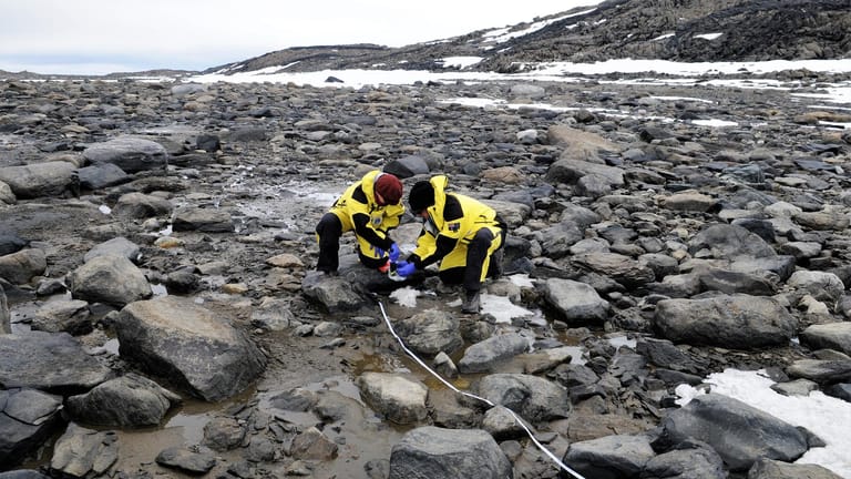Wissenschaftler sammeln Daten in der Antarktis: Das Projekt befindet sich gerade in der Umweltprüfungsphase.