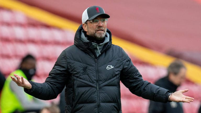Jürgen Klopp: Der Meistertrainer des FC Liverpool wirkt immer ratloser.