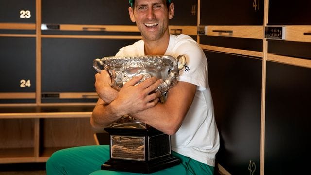 Novak Djokovic gewann im Februar die Australian Open. Novak Djokovic gewann im Februar die Australian Open.