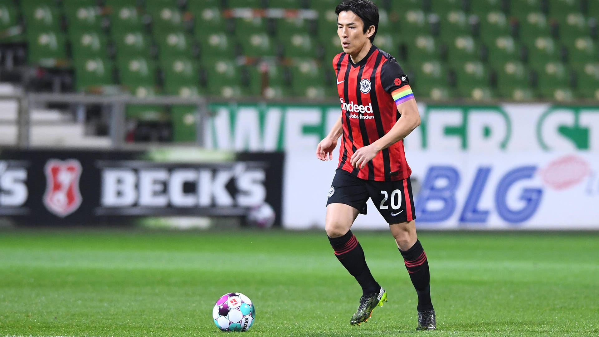 Makoto Hasebe: Der Japaner spielt seit 2014 bei der Frankfurter Eintracht. Makoto Hasebe: Der Japaner spielt seit 2014 bei der Frankfurter Eintracht.