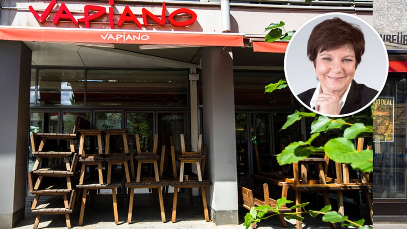 Ein geschlossenes Vapiano-Restaurant (Symbolbild): Die Wirtschaftskolumnistin Ursula Weidenfeld hält die staatlichen Unternehmenshilfen für falsch konzipiert.