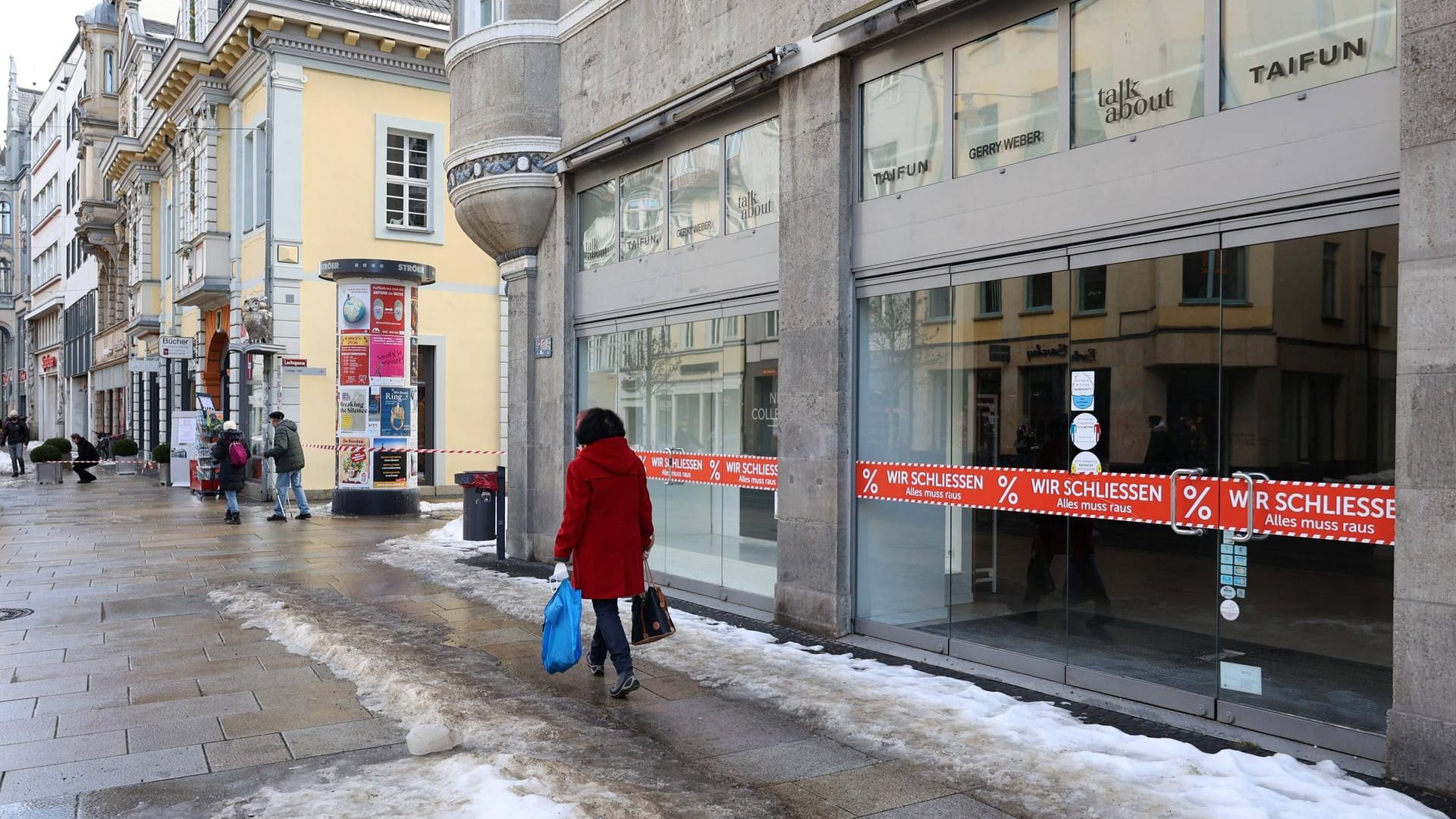 Geschlossene Geschäfte in der Erfurter Innenstadt: Wenn es nach dem Oberbürgermeister geht, sollen Negativ-Getestete hier bald wieder bummeln dürfen.