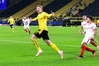 Erling Haaland: Dortmunds Ausnahmestürmer war von Sevillas Abwehr weder im Hinspiel noch im Rückspiel zu bremsen.