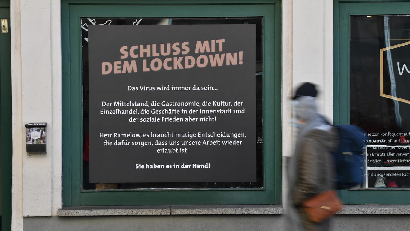 Erfurt: Auch in Deutschland fordern immer mehr Menschen ein Ende des Lockdowns.