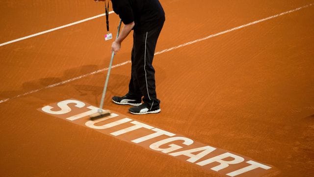 Das Tennisturnier der Damen in Stuttgart im April wird ohne Zuschauer ausgetragen.