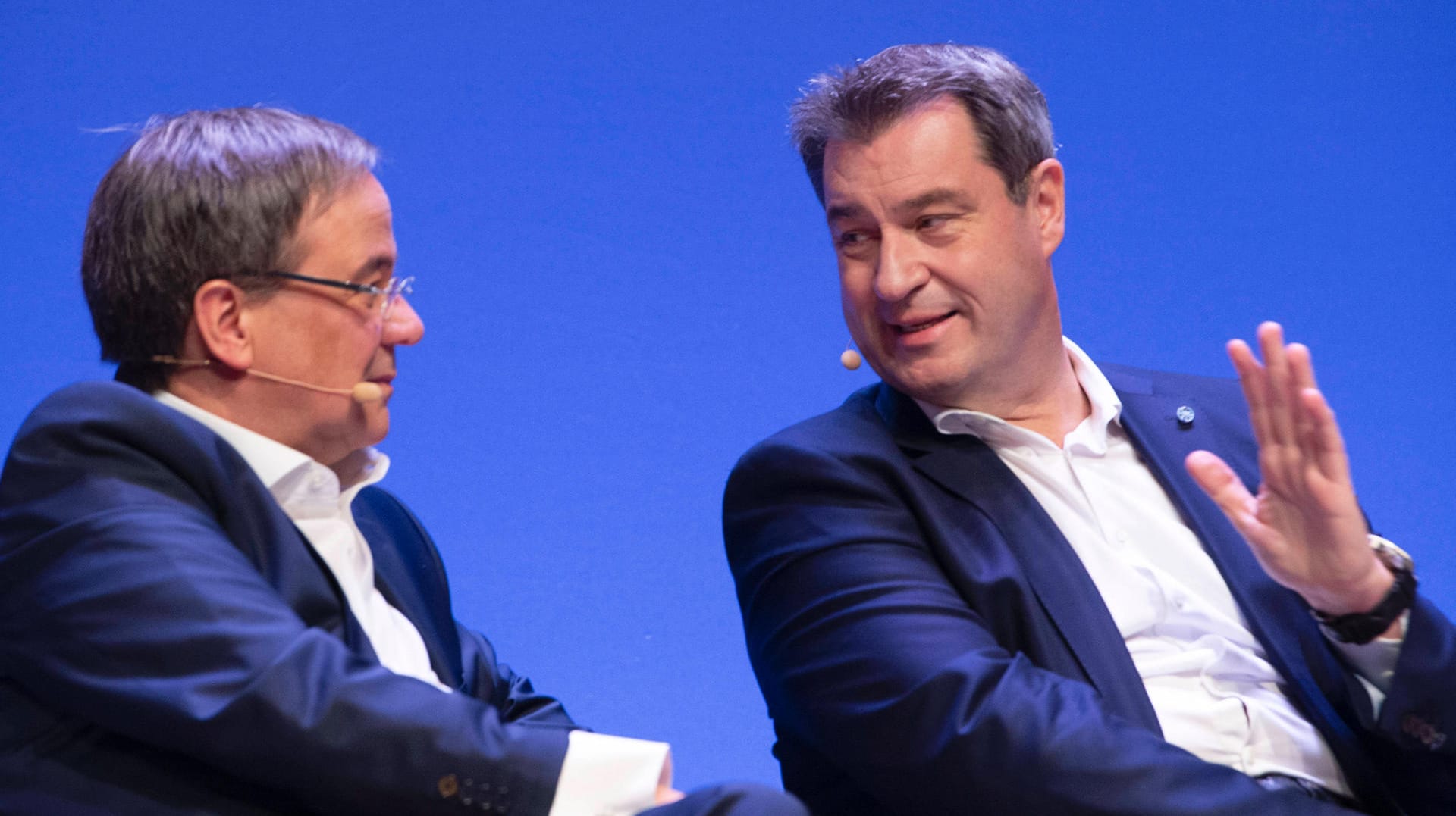 Armin Laschet und Markus Söder (im Jahr 2019): Die Chancen sind ungleich verteilt.