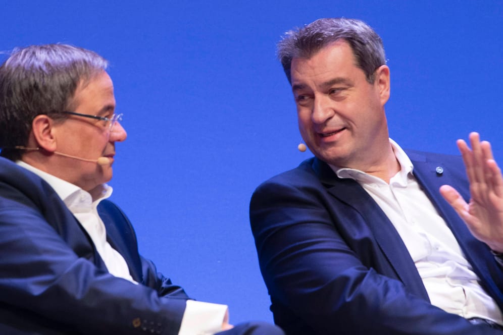 Armin Laschet und Markus Söder (im Jahr 2019): Die Chancen sind ungleich verteilt.