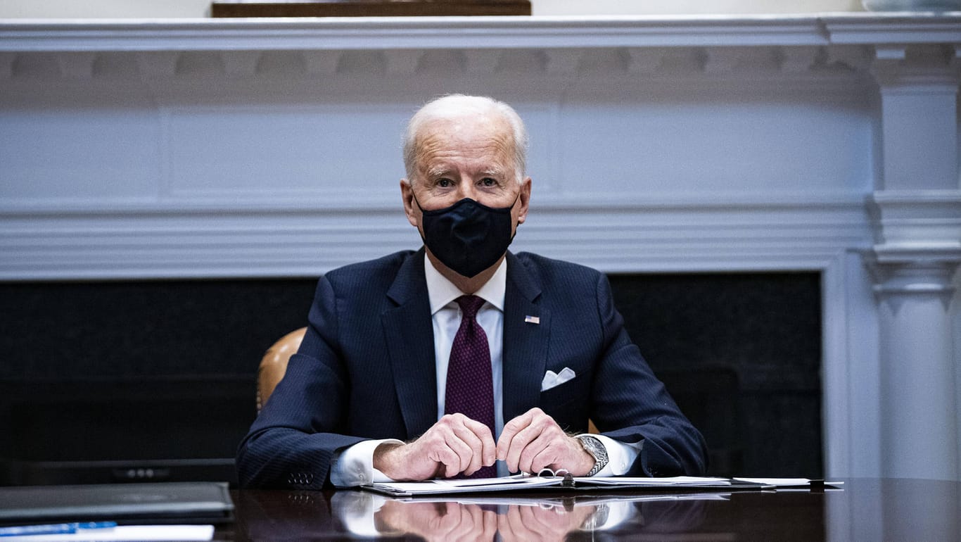 US-Präsident Joe Biden: Lange wurde gerungen, am Ende stimmte aber eine Mehrheit der Abgeordneten für sein Corona-Hilfspaket.