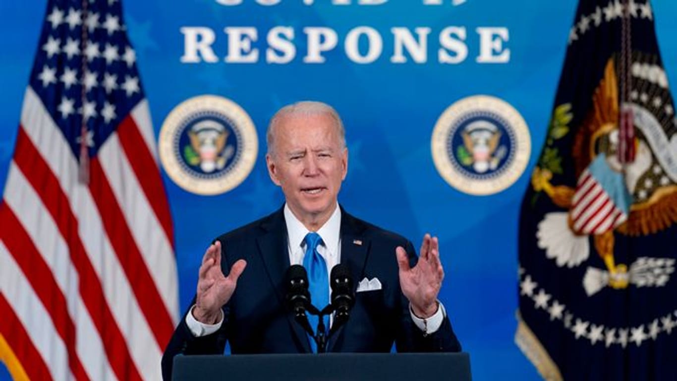 US-Präsident Joe Biden: Sein Paket soll die hart von der Pandemie getroffene Wirtschaft ankurbeln und Millionen neuer Jobs schaffen.