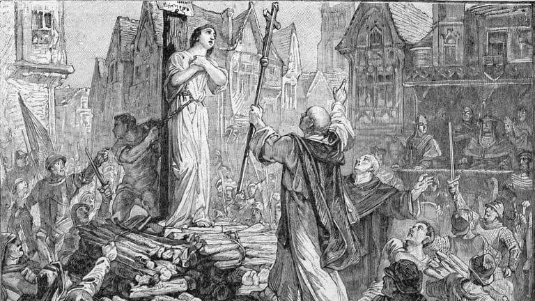 Rouen in der Normandie: Dort wurde Jeanne d'Arc nach einem Inquisitionsprozess verbrannt.