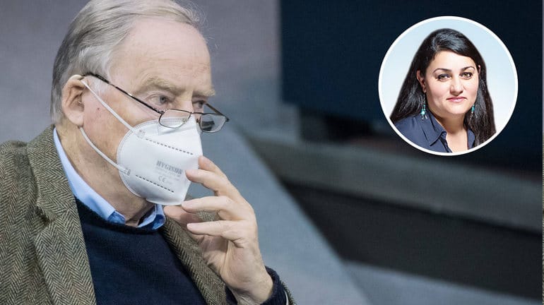 AfD-Politiker Alexander Gauland sitzt im Bundestag: t-online-Kolumnistin Lamya Kaddor sieht die Verwendung des Begriffes "alter weißer Mann" für politische Gegner kritisch.