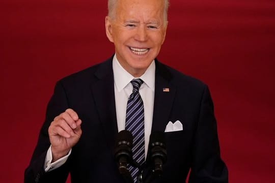 Kann angesichts des Impftempos frohe Botschaften übermitteln: US-Präsident Joe Biden.
