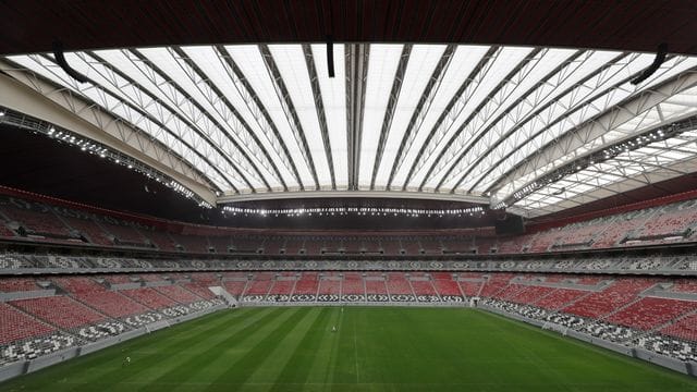 Das Al-Bayt-Stadion in Katar.