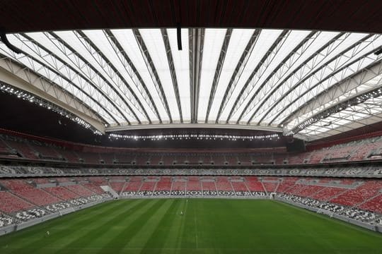 Das Al-Bayt-Stadion in Katar.