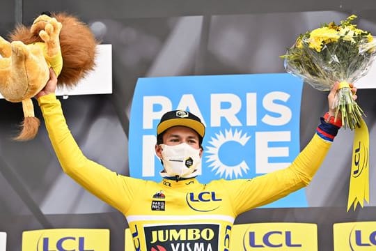 Ist bei Paris-Nizza weiter auf Kurs Gesamtsieg: Primoz Roglic.