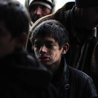 Syrer in einem Flüchtlingslager bei Aleppo (Archivbild).