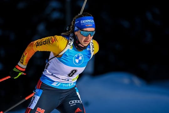 Franziska Preuß schaffte es zum dritten Mal in dieser Saison aufs Podium.