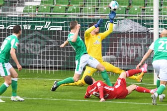 Unwiderstehlich: Bayerns Robert Lewandowski beim Abschluss gegen Werder Bremen.