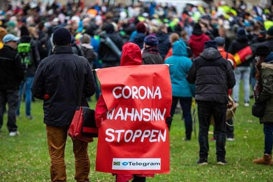 Demonstration in der Stuttgarter Innenstadt.