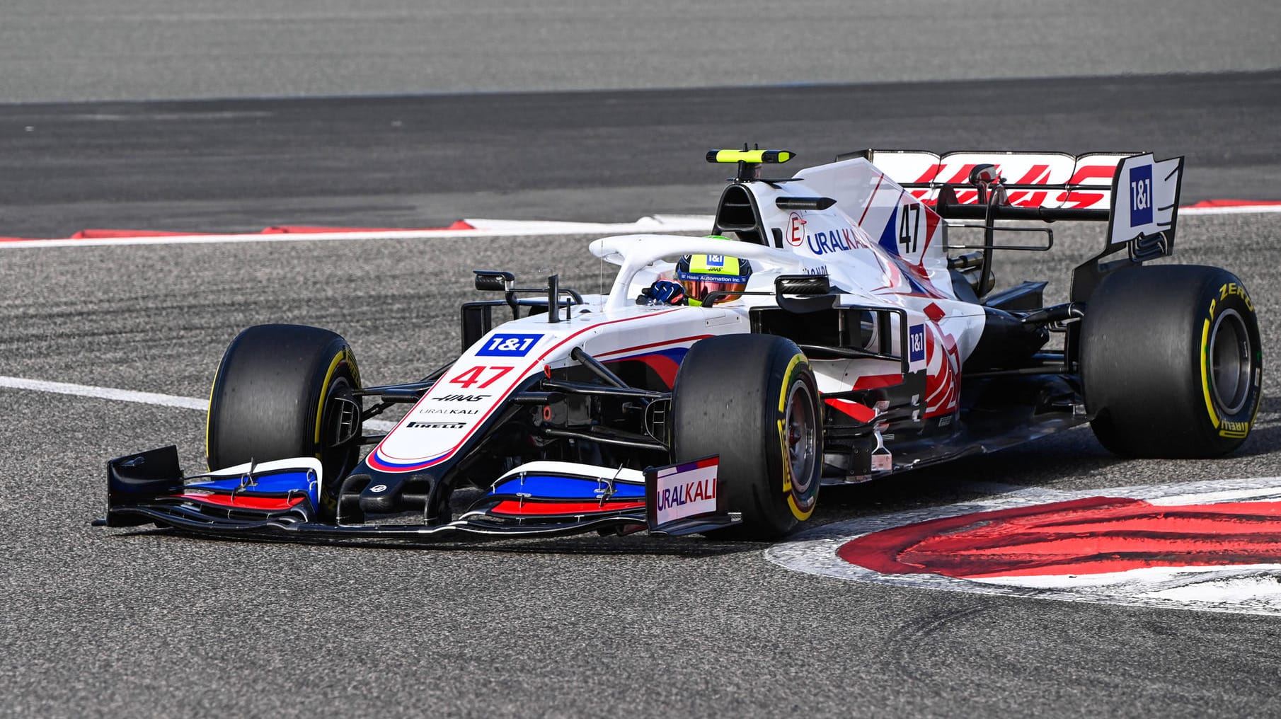 Mick Schumacher auf der Strecke in Bahrain.