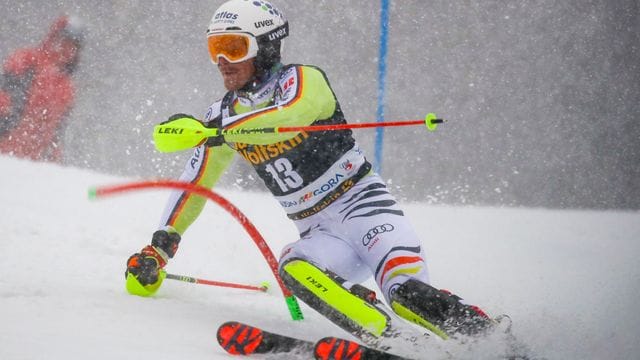 Linus Straßer beim ersten Lauf des Weltcup-Slaloms in Kranjska Gora. Linus Straßer beim ersten Lauf des Weltcup-Slaloms in Kranjska Gora.