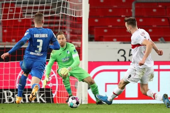 Sasa Kalajdzic (r) konnte erneut für den VfB treffen.