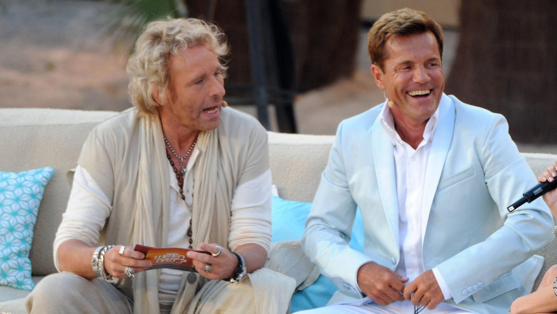 Alte Kollegen: Thomas Gottschalk und Dieter Bohlen bei "Wetten, dass...?" 2011 auf Mallorca.