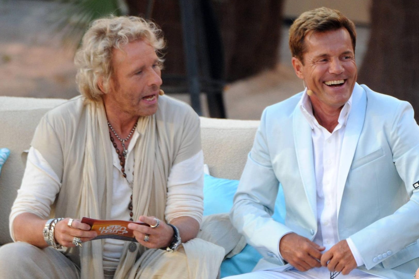 Alte Kollegen: Thomas Gottschalk und Dieter Bohlen bei "Wetten, dass...?" 2011 auf Mallorca.