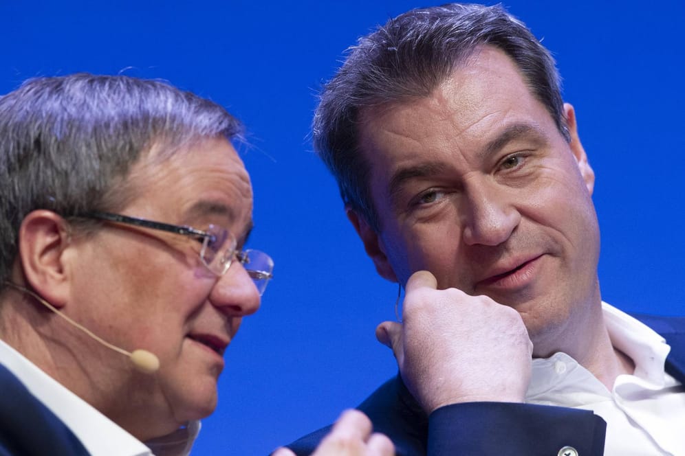 Armin Laschet (l) und Markus Söder: Beide sind im Gespräch für eine Kanzlerkandidatur.