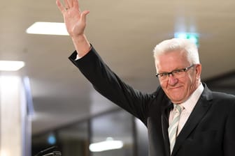 Wahlsieger Winfried Kretschmann: Die Grünen gewinnen in Baden-Württemberg Stimmenanteile hinzu.
