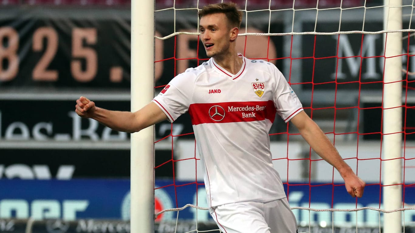 Sasa Kalajdzic: Der Stürmer traf im siebten Spiel für den VfB in Folge.