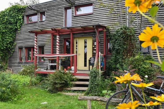 Die Gebäudehülle spielt eine wichtige Rolle bei der Klimabilanz eines Hauses - die Fassade kann man ökologisch etwa mit Holz dämmen.