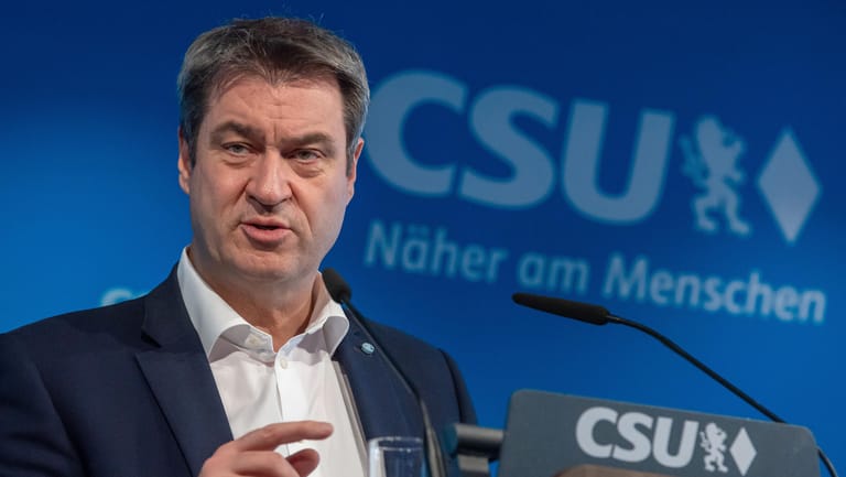 Markus Söder, CSU-Parteivorsitzender: Für ihn ist es nicht mehr sicher, dass die Union den Kanzler stellt.