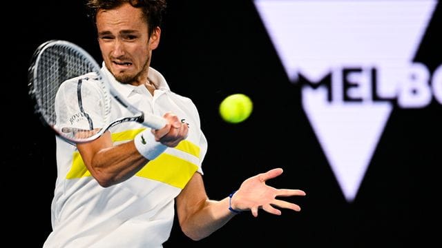 Hat sich auf Platz zwei der ATP-Weltrangliste verbessert: Daniil Medwedew in Aktion. Hat sich auf Platz zwei der ATP-Weltrangliste verbessert: Daniil Medwedew in Aktion.