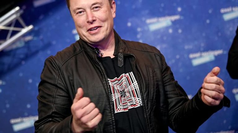 Elon Musk, Tesla-CEO, bei der Verleihung des Axel Springer Award in Berlin.