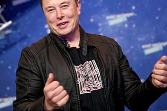 Elon Musk, Tesla-CEO, bei der Verleihung des Axel Springer Award in Berlin.