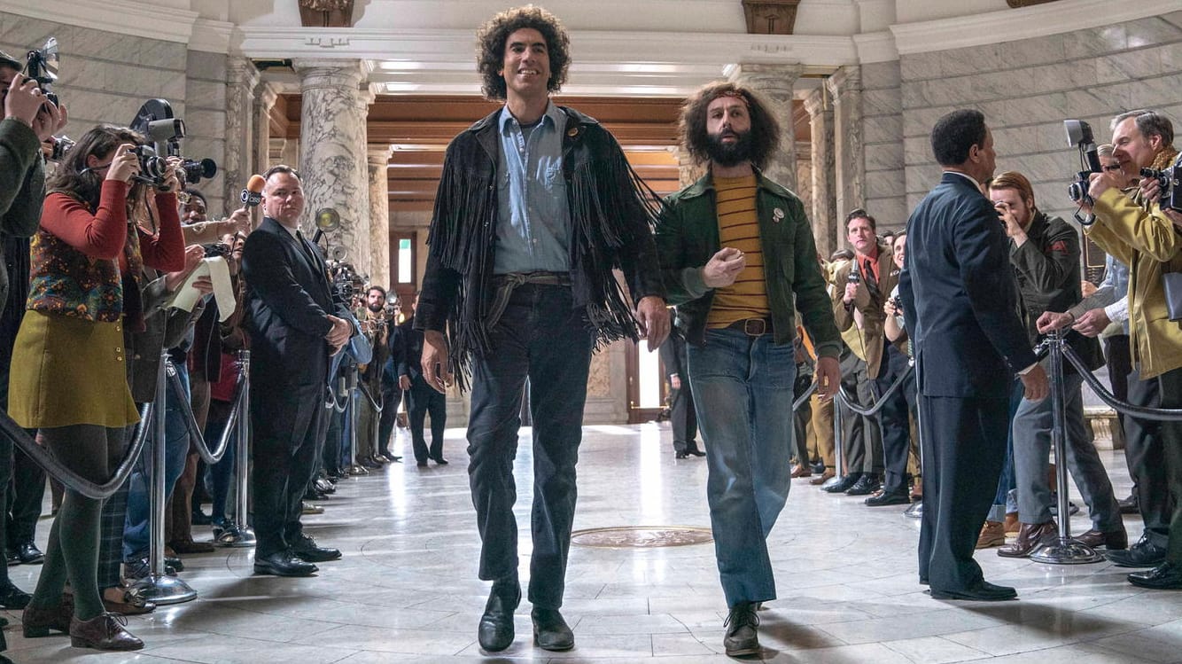 "The Trial of the Chicago 7": Der Netflix-Streifen mit Sacha Baron Cohen, Joseph Gordon-Levitt, Eddie Redmayne und vielen weiteren Stars ist sechsmal nominiert.