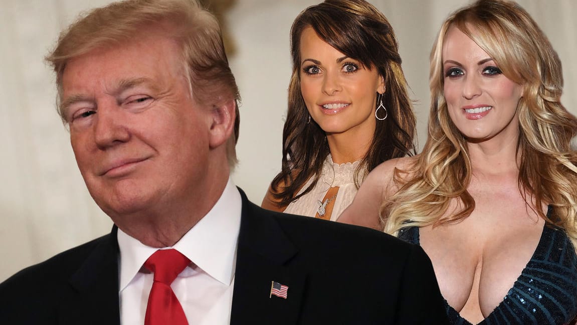 Donald Trump: Mit Stormy Daniels und Karen McDougal soll der Ex-Präsident Affären gehabt haben.