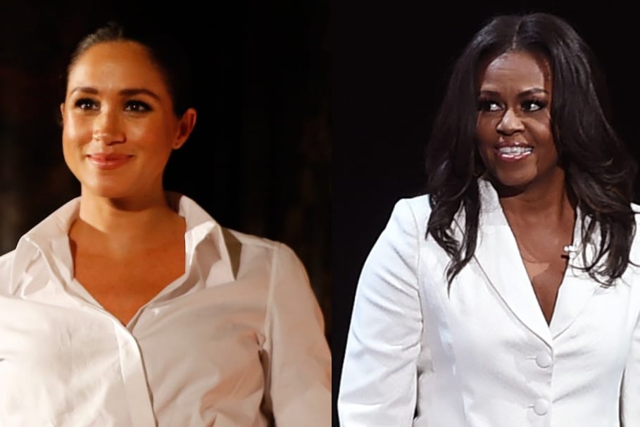 Herzogin Meghan und Michelle Obama: Die ehemalige First Lady hat sich zum Interview von Harry und Meghan geäußert.