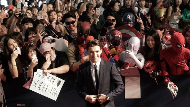 Tom Holland stellt "Spider-Man: Homecoming" 2017 in Seoul vor.