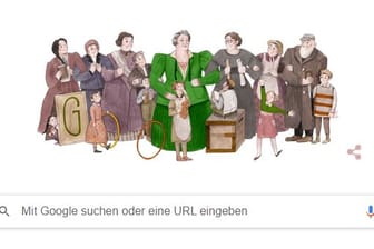 Screenshot der Google-Suche am 16. März 2021: Die Suchmaschine ehrt Sidonie Werner.