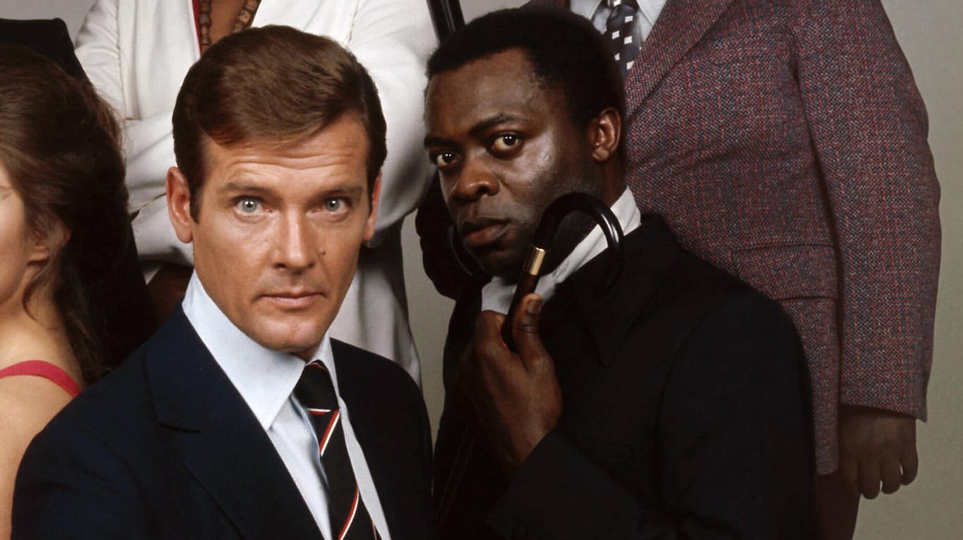 Roger Moore und Yaphet Kotto: Sie spielten 1973 zusammen in "James Bond 007 – Leben und sterben lassen".